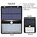Solar Motion Sensor Wall Light, 16LED Solar Wall Lights Wireless Waterproof Security Outdoor Light for Patio, Deck, Yard, Garden,Driveway with 2 Modes Motion Activated Auto On/Off