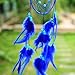 Soledi India Style Handmade Blue Dream Catcher Circular Net With_feathers Wall Hanging