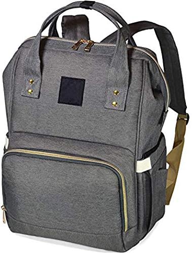 SHANBUYERS - Xplore the Unxplored Baby Diaper Bag, Mothers Maternity Bags for Travel (Grey)