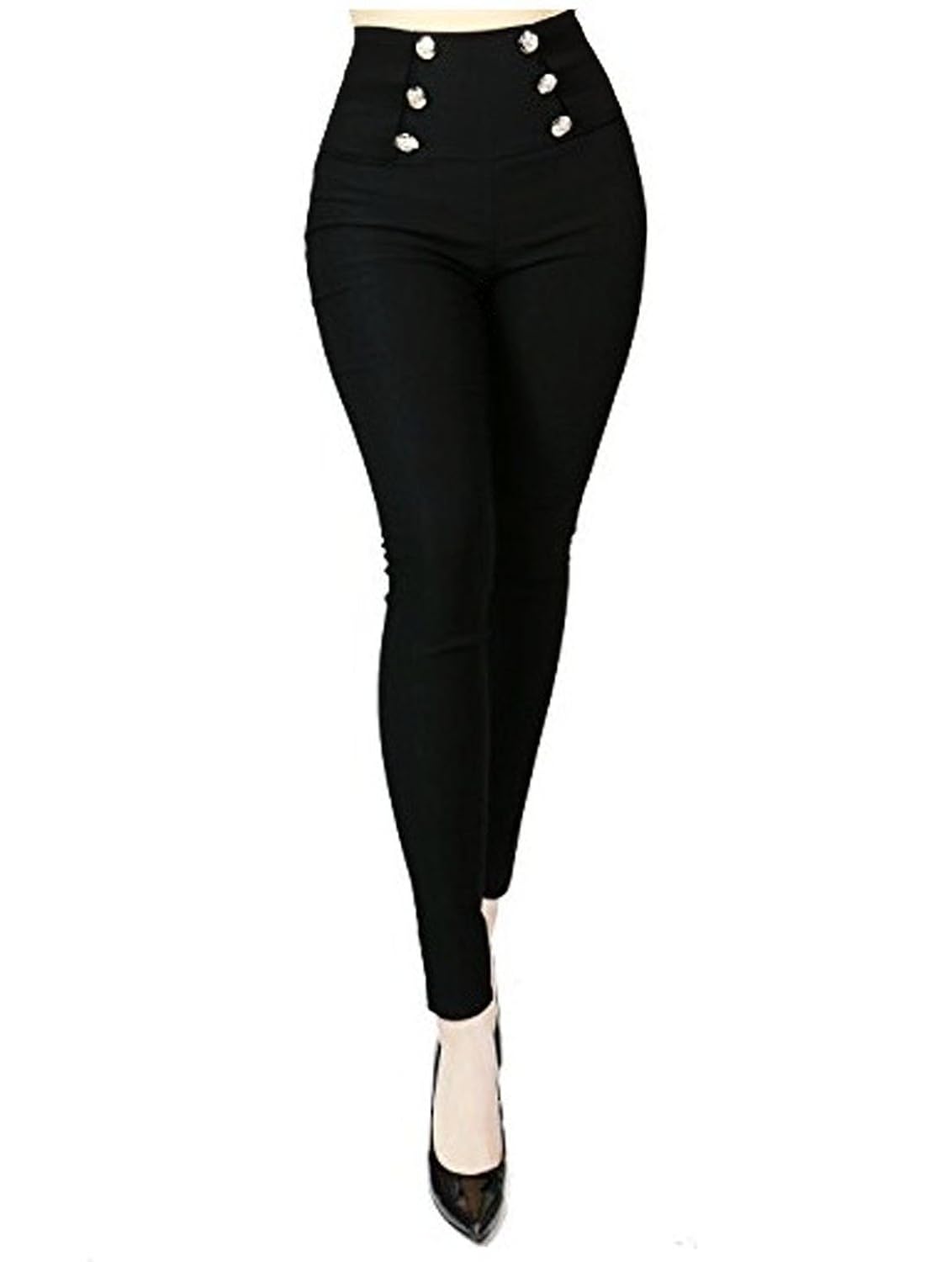 venusgrab jegging with buttons