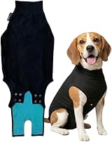 Suitical Recovery Suit Dog Medium Plus Black by Suitical