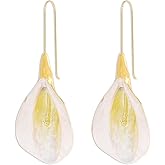 Elegant Calla Lily Flower Dangle Drop Earrings Charm Gold-Tone Silver Flower Earrings Ethnic Style Jewelry Bridesmaid Gift
