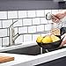 Ufaucet Modern Best Commercial Cen Stainless Steel Single Lever Single Handle Pull Out Sprayer Prep Kitchen Sink Faucets,Stainless Steel Finished
