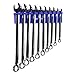 Olsa Tools Magnetic Wrench Holder Organizer - Blue - Fits SAE 3/8