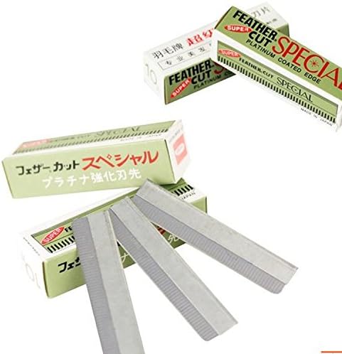 10Pcs Sharp Stainless Steel Blade Knife Eyebrow Trimmer Scraping Shaving Feather Blade Razor Sheet