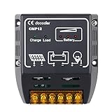 Docooler 10A 12V/24V Solar Charge Controller Solar Panel Battery Regulator Safe Protection