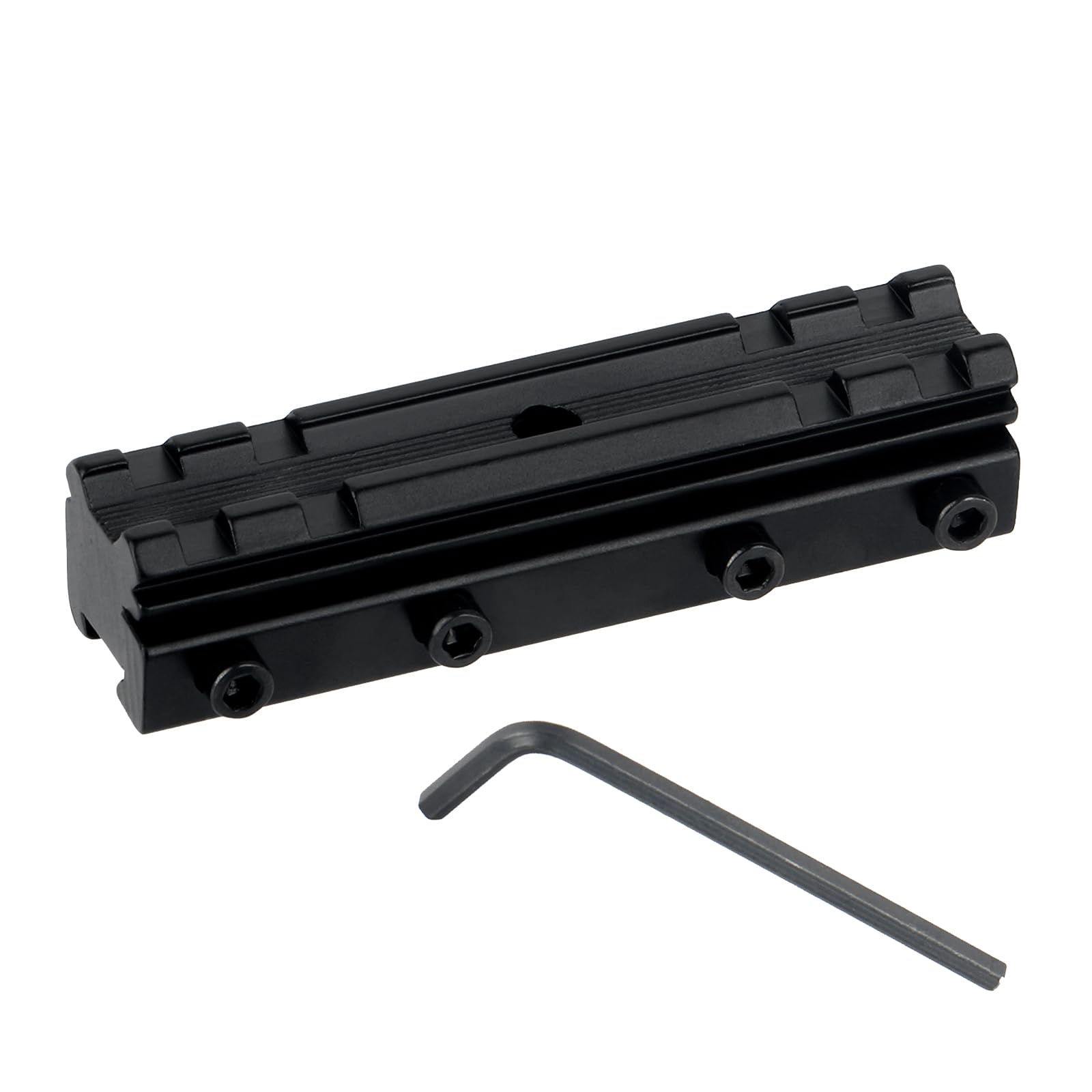 ToopMount Mount Rail Adapter 11mm Dovetail to 21mm Weaver Mount Base Slide Rail Extension Adapter 4 Slots Riser Rail