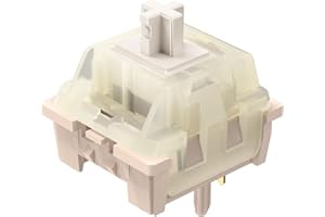 ELUTENG Brown Mechanical Keyboard Switches 100 Pieces 48gf Tactile Switches for Gaming Mechanical Keyboards 5 Pins POM Stem Pre Lubed Key Switches Compatible with MX Keyboard