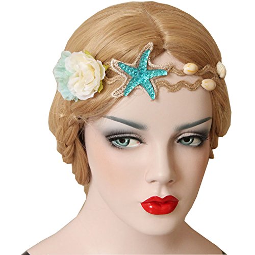 truecharms Women's Sea Star Headbands Hairbands for Sandbeach Holiday and Photography