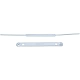 Dello, Grampo Trilho Plastico Dellofix Branco C/50 Jogos - Pacote com 50 Unidades