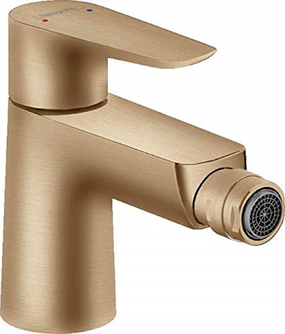 hansgrohe Talis E 71720140 Pop-Up Waste Brushed Bronze Single Lever Bidet Mixer Tap — image 1