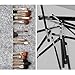 Bundle Monster 4pc Mixed Floral Design Roll Up Wrap Style Charm Tie Brush and Pencil Cases