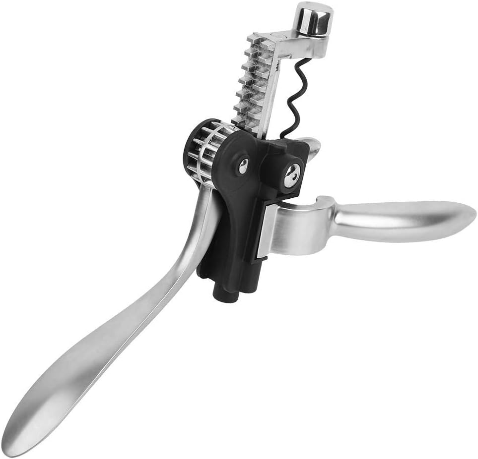 Wine Corkscrew Zinc Alloy Red Wine Opener Rotating Corkscrew Manual Bottle Opener with Cute Bunny Ears Shaped Handle - Image 3