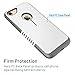 iSPECLE iPhone 7 Case 4.7 Inch iPhone 7 Bumper Case with Soft TPU and Hard PC Case Protective for Screen and Camera Perfect Cutouts Shock Absorption White