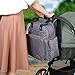Lifewit Diaper Bag Backpack, Multifunction Travel Back Pack Maternity Baby, Waterproof Baby Changing Pad, Stylish and Durable Grey