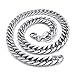 KONOV Heavy Large Mens Stainless Steel Necklace Link Chain - Silver - Length 22 inch