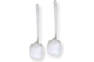 RING KING TOILET RING REMOVER Amazon Brand | Ring King Toilet Bowl Mop for Deep Clean |Pack of 2 Long Plastic Handled Swab – 13 Inches Soft Toilet Brush for Dead Corner | Silk Scrubber for Toilet Bowl, Washbasin, Bathtub & Tiles