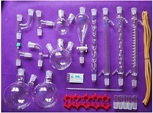 Gowe Borosilicate,New advanced chemistry Laboratory glassware kit ,24/29,DES03