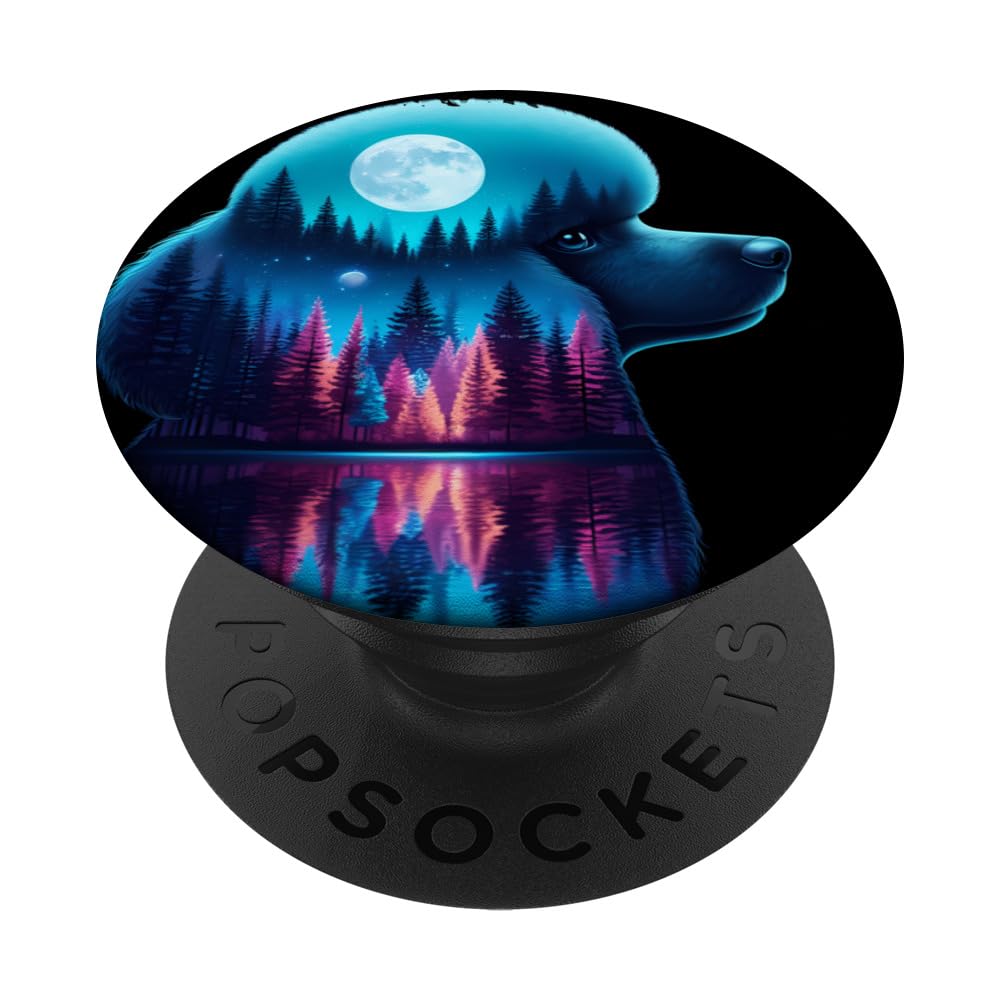 Spirit Animal Toy Poodle Dog Owner Men Women Kids PopSockets Swappable PopGrip
