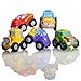 Elegant Baby Bath Time Fun Rubber Water Squirtie Toys In Vinyl Giftable Bag, Monster Truck Party