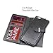 iPhone 6 Wallet Case for Women Detachable Black/ iPhone 6 Detachable Zipper Wallet Purse with Card holder Strap Magnetic Slim Cover-Compatible for iPhone 6/6S 4.7 Inch Version-Weforever