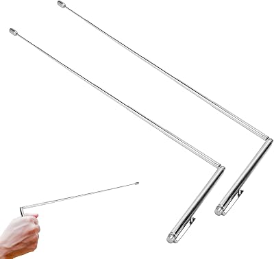 Nuqin 2 Pack Dowsing Rods Copper Stainless Steel Water Detection Adjustable