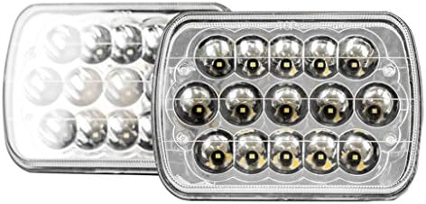 156002 Luxx Series Clear/Chrome Sealed Beam LED Headlight Conversion Light (7 by 6-Inches)