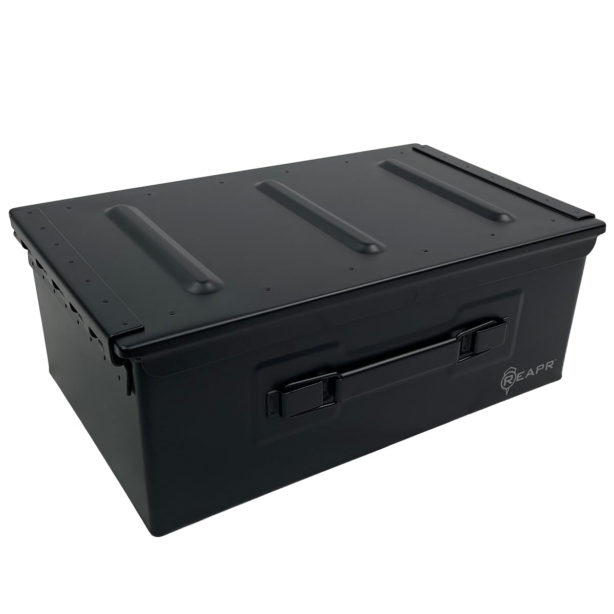 Photo 1 of Reapr Heavy Duty Steel Ammo Can, Lockable & Water Resistant Box for any Caliber Ammunition, Airtight Military Storage 30/50 Cal, Durable Utility Box for Pistol, Shotgun, Rifle, Gifts For Him