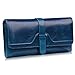 Jack&Chris RFID Blocking Leather Checkbook Wallets for Women Large Capacity Tri-fold Purse with 12 Card Slots,Gift Box, WBXH049