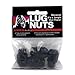 Gorilla Automotive 91187BCB Acorn Bulge Black Chrome Lug Nuts (1/2