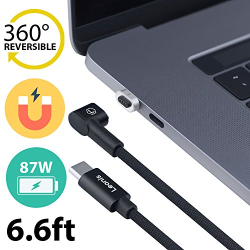 USB Type C To USB Type C Magnetic Charging Power Cable Charger Adapter, Replacement For MagSafe and BreakSafe Cables, Compatible with 2018 MacBook (Air/Pro), Chromebook Pixel, Nintendo Switch and More - Thumbnail 7