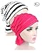 Women's Ruffle Chemo Hat Beanie Scarf, Chemo Beanies, Chemo Head Caps, Head Scarf, Hat for Women Cancer Patients 2 Pack