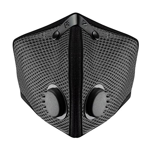 RZ M2 Mesh Dust/Air Filtration Mask Bonus Pack Mask Washable New Adjustable Strap Allergy/Asthma/Construction/Woodworking/Pollution/Adult/Children (X-Large (215lbs +), Grey)
