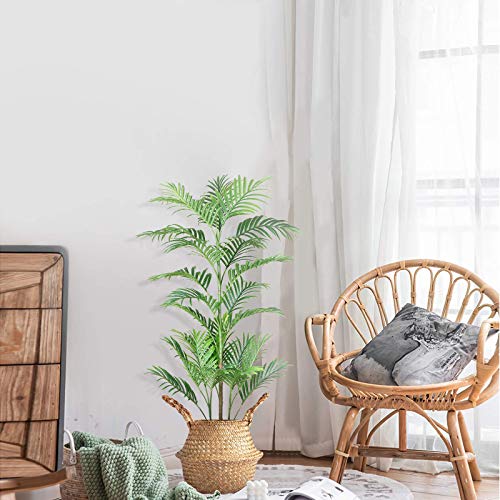 FOPAMTRI Fake Majesty Palm Plant 4.3 Feet Artificial Majestic Palm Tree