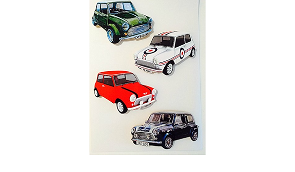 CLASSIC MINI COOPER y MINI imanes de nevera. AZUL VERDE ...