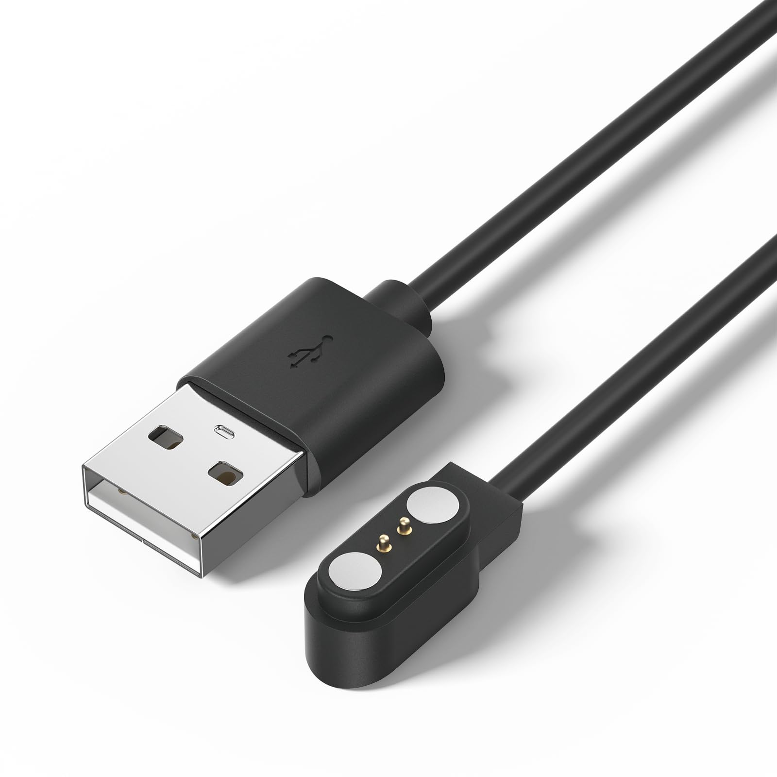 Meliya VeryFit Smartwatch Charger Cable, Magnetic 2 Pin Charging Cable for Veryfit Smart Watch IDW13, IDW19, IDW15, ID208, ID208 Plus, ID208BT, ID207, ID205L, ID206 and More (3.3FT)