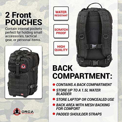 Orca Tactical Military Backpack Small Military Grade Backpack Army