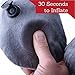 Inflatable Neck Pillow - Inflatable Travel Pillow Set for Airplane - Neck Travel Pillows for Women - Airplane Pillow for Men with Packsack - Soft Velvet Flight Pillow