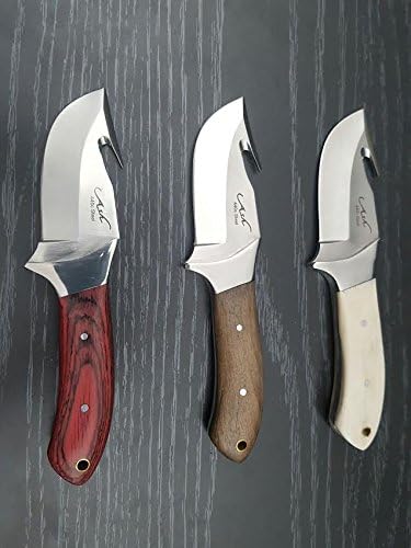 Sale, Combo of 3 ASH 440C handmade hunting and camping knives, 8"
