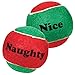Zanies Naughty or Nice Tennis Balls (Pack of 6)