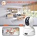 Security Camera 1080P Pet Camera - KAMTRON WiFi Home Security System for Office/Baby Monitor, 2.4Ghz PTZ Indoor IP Wireless Dome Camera with Night Vision, Two-Way Audio, Cloud Service Available, White