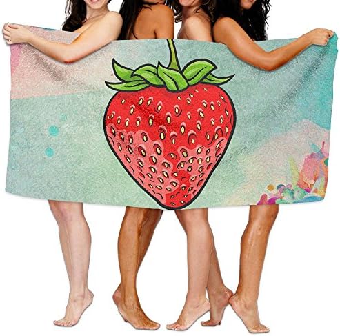 Unisex Bath Towels Strawberry Large Towel Blanket Maximum Softness And Absorbency For Luxury Hotel &amp; Spa
