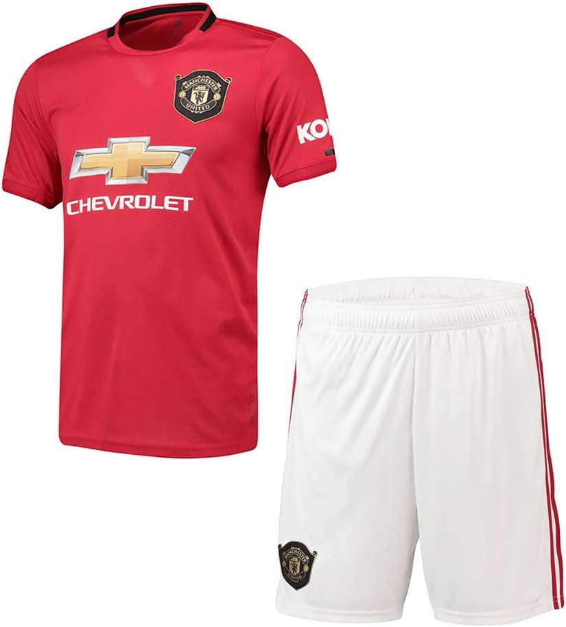Personalized Football Jersey Soccer Jersey Kits T-Shirt & Shorts 2019-2020 (Home and Away) Kids Men Sportswear Set Customized Any Name and Number(Send socks)- Make Your Own Jerseys