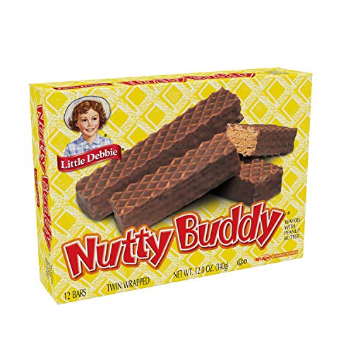 LITTLE DEBBIE NUTTY BARS, 12 COUNT