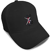 Speedy Pros Baseball Caps for Men & Women Embroidered Barber Pole Scissors Embroidery Ladies & Men Baseball Hats