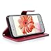 iPhone 6, iPhone 6s 4.7 Inch Case - MOLLYCOOCLE Natural Luxury Hot Pink Stand Wallet Purse Credit Card ID Holders Magnetic Flip Folio TPU Soft Bumper PU Leather Ultra Slim Fit Cover for iPhone 6, 6s