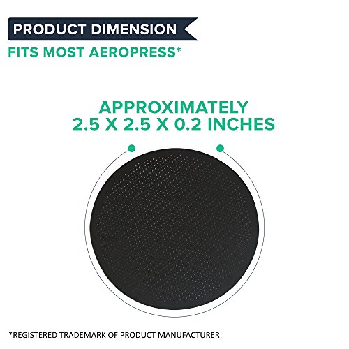 3 Premium Washable and Reusable Coffee Filter, Fits All Aerobie AeroPress Coffee and Espresso Machines, Premium Filtration, by Think Crucial