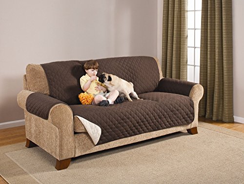 Empire Home Reversible Furniture Protector All Sizes - Brown / Bamboo (Sofa)