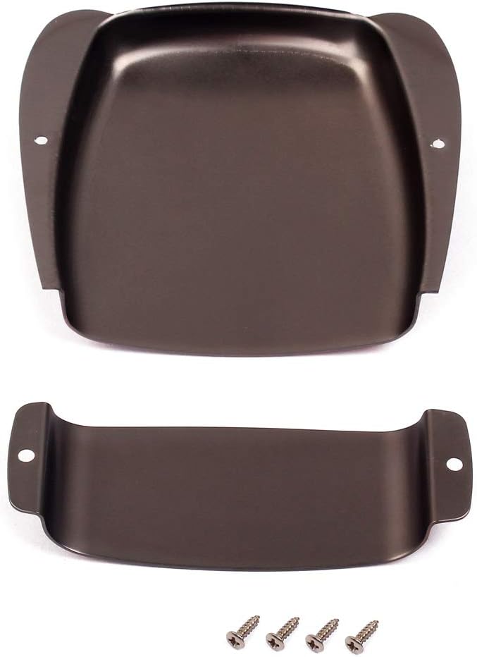 Alnicov Bass Pickup Cover Zinc Alloy Pickup Bridge Plate Cover Set for Bass Electric Guitar - Bronze - Image 5