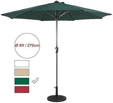Zxl Sonnenschirme 9 Fuss Sonnenschirm Outdoor Gartentisch Regenschirm Mit Kurbel Tragbare Sonnenschutz Fur Markt Deck Veranda Hinterhof Pool Seite Outdoor Sonnenschirm Tragbarer Sonnenschirm Amazon De Kuche Haushalt